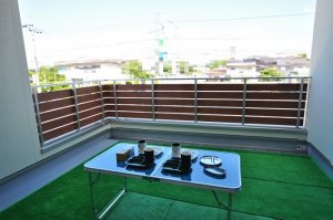 お庭代わりのバルコニー