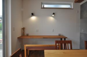 ダイニングにある造作机