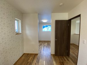 アクセント壁を設けたひと部屋