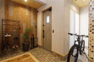 開放感のある玄関ホール