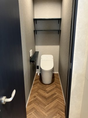 トイレ収納も充実