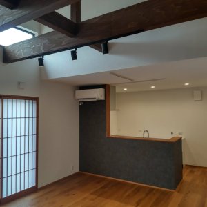 キッチン空間もスッキリシンプルに