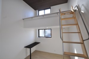 ロフトつきで広々空間