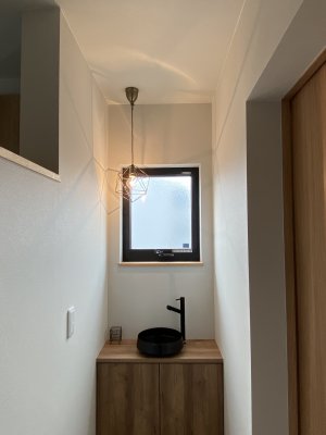 シンプルかつオシャレな洗面空間