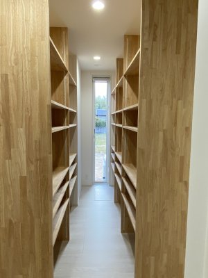 大容量の造作収納