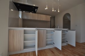 収納付きキッチンで空間を有効に活用