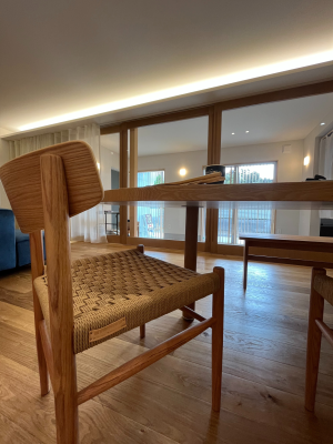 休日は土間から続く庭を眺めながら
ゆっくりモーニング。