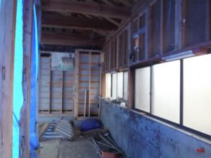 土間台所の解体状況