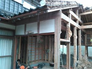 こちらも、蔵を撤去した所の写真