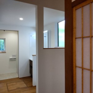 明るく広くなった洗面