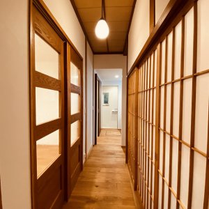 LDK隣にある和室への廊下